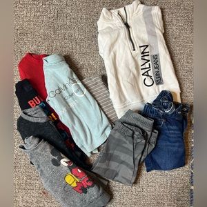 18-24 M Baby Toddler Boy Mixed Lot Bundle 9 Items Collar Sweater Mickey Mouse